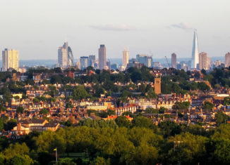 vue sur la skyline de Londres