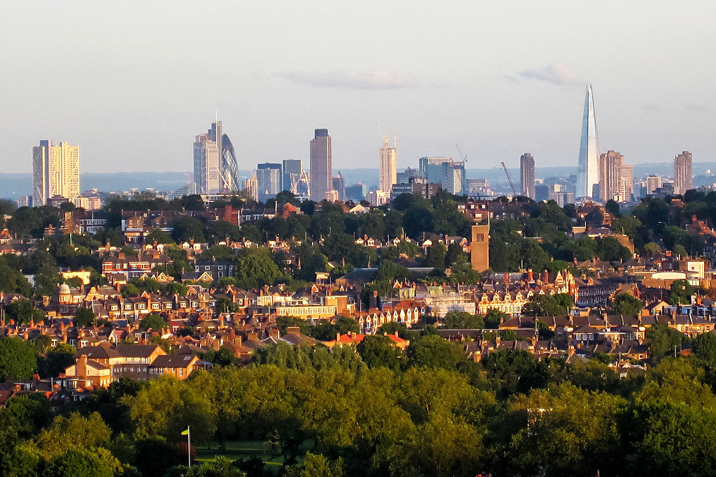 vue sur la skyline de Londres