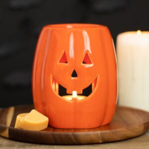 Brûle-Parfum & Chauffe-Cire Citrouille Jack-O'-Lantern